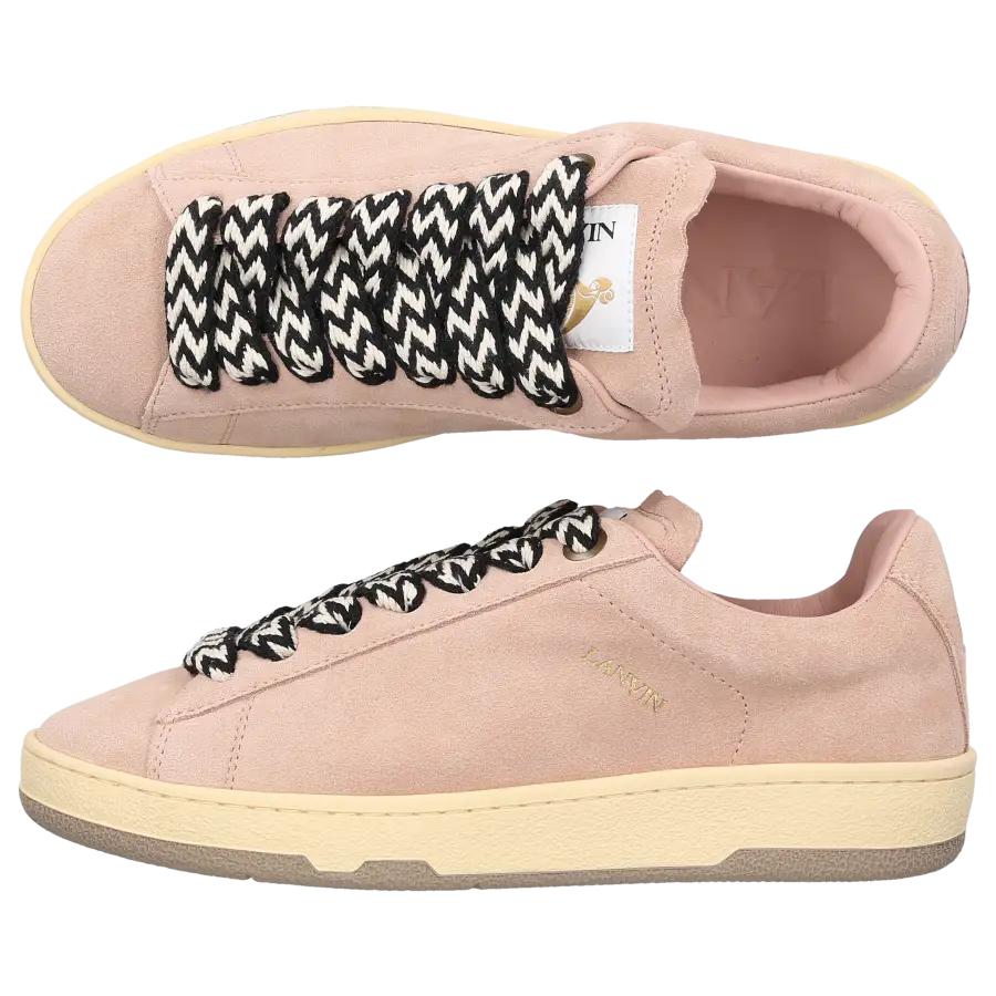 Lanvin - Sneaker low CURB LITE Veloursleder - pink