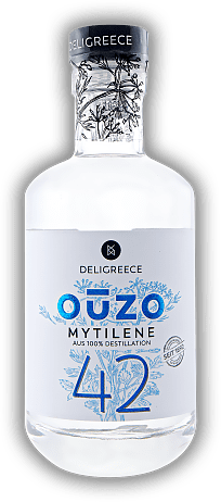 Ouzo Mytilene 42 0,2 Liter Ouzo Mytilene 42 0,2 Liter Ein richtig guter Ouzo mit ausgewogenem Charakter. 0,2	 Liter - Vol 42%