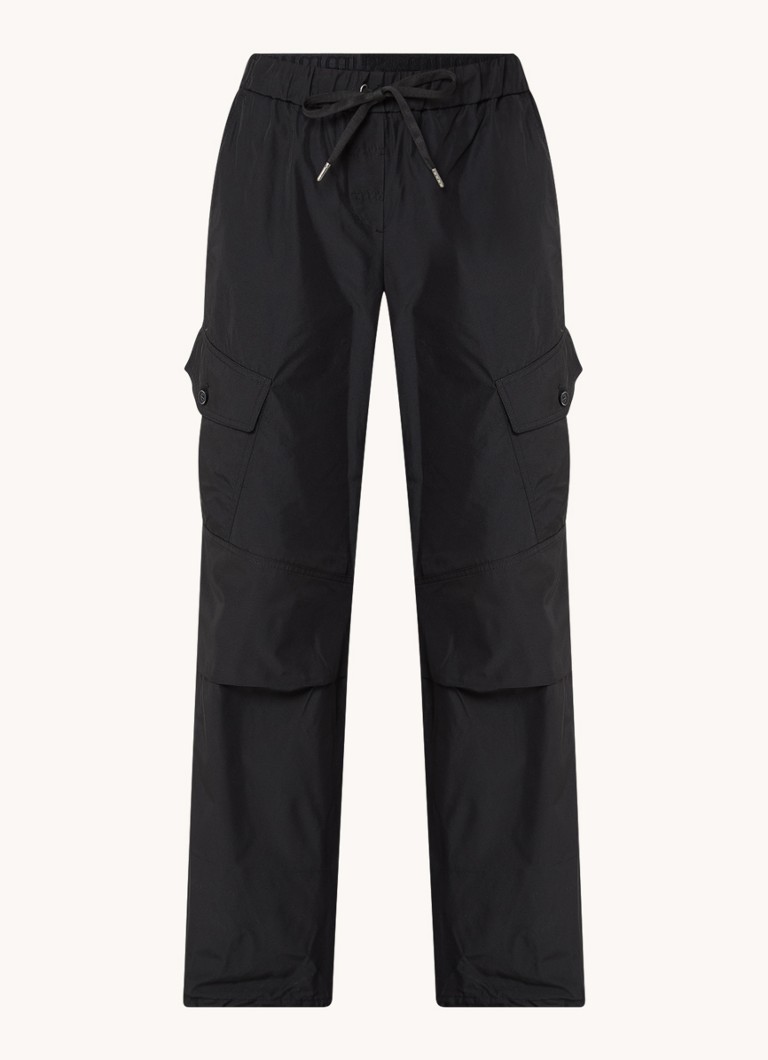 Pantaloni cargo Summum a vita alta e vestibilità ampia con coulisse