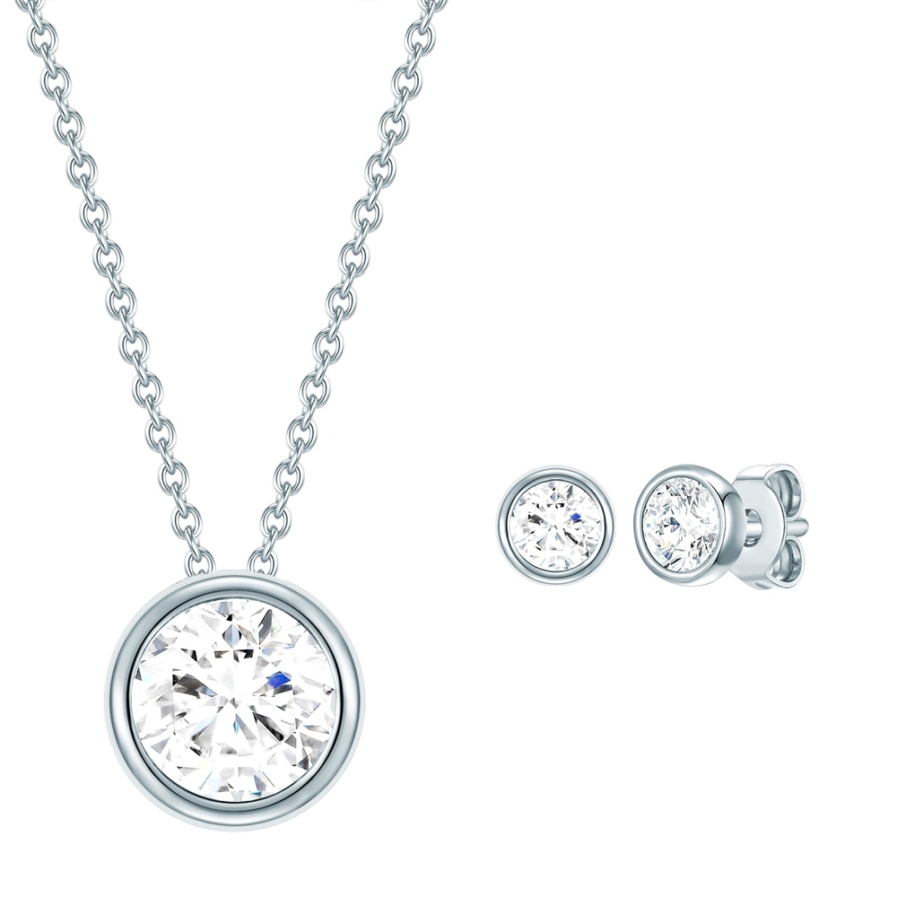 Rafaela Donata Ensemble de cristaux Swarovski Argent sterling Orné de cristaux Swarovski en Arge Bijoux