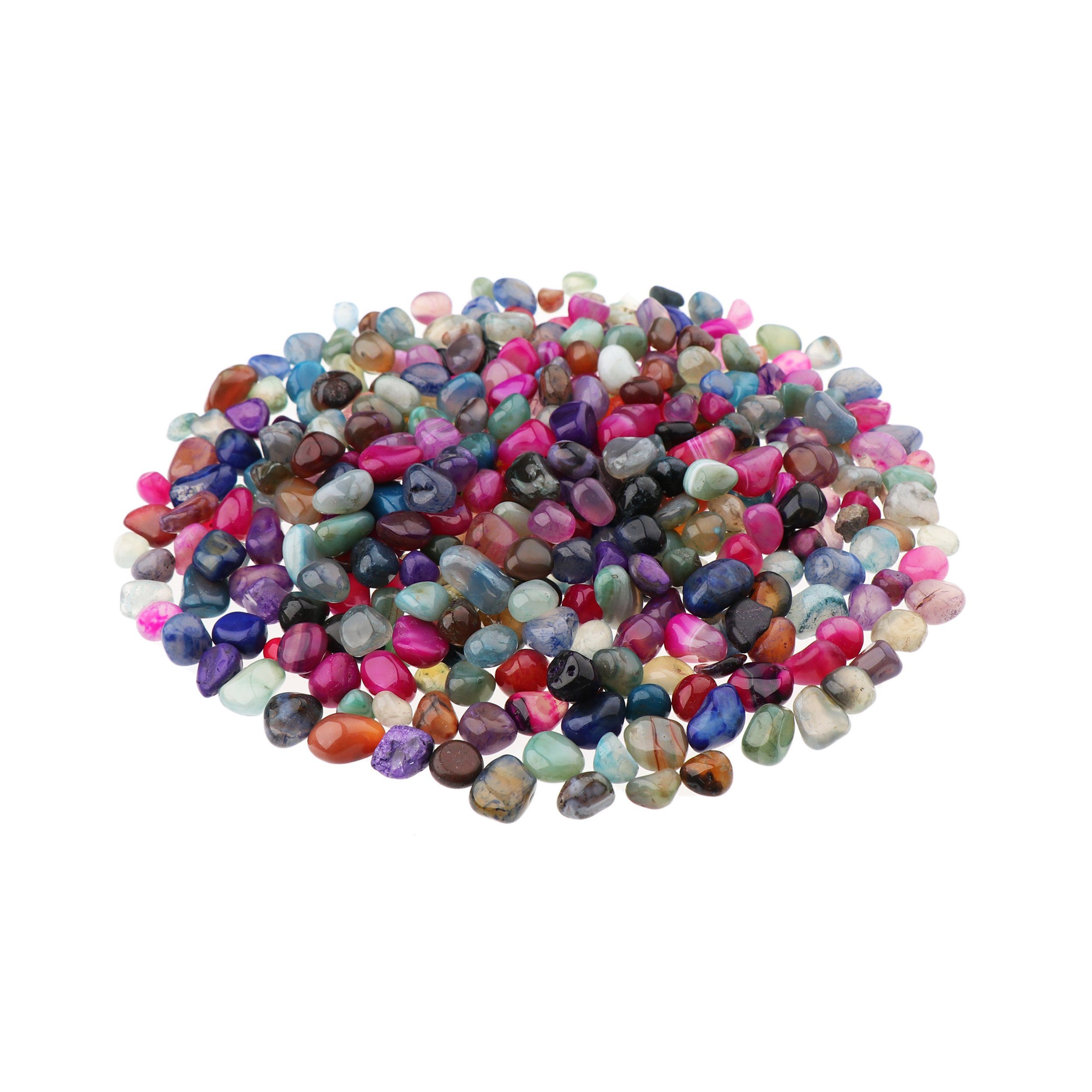 NKlaus Mineralstein 300g Trommelsteine Achat 10 -15mm Heilsteine Edelsteine Schmucksteine