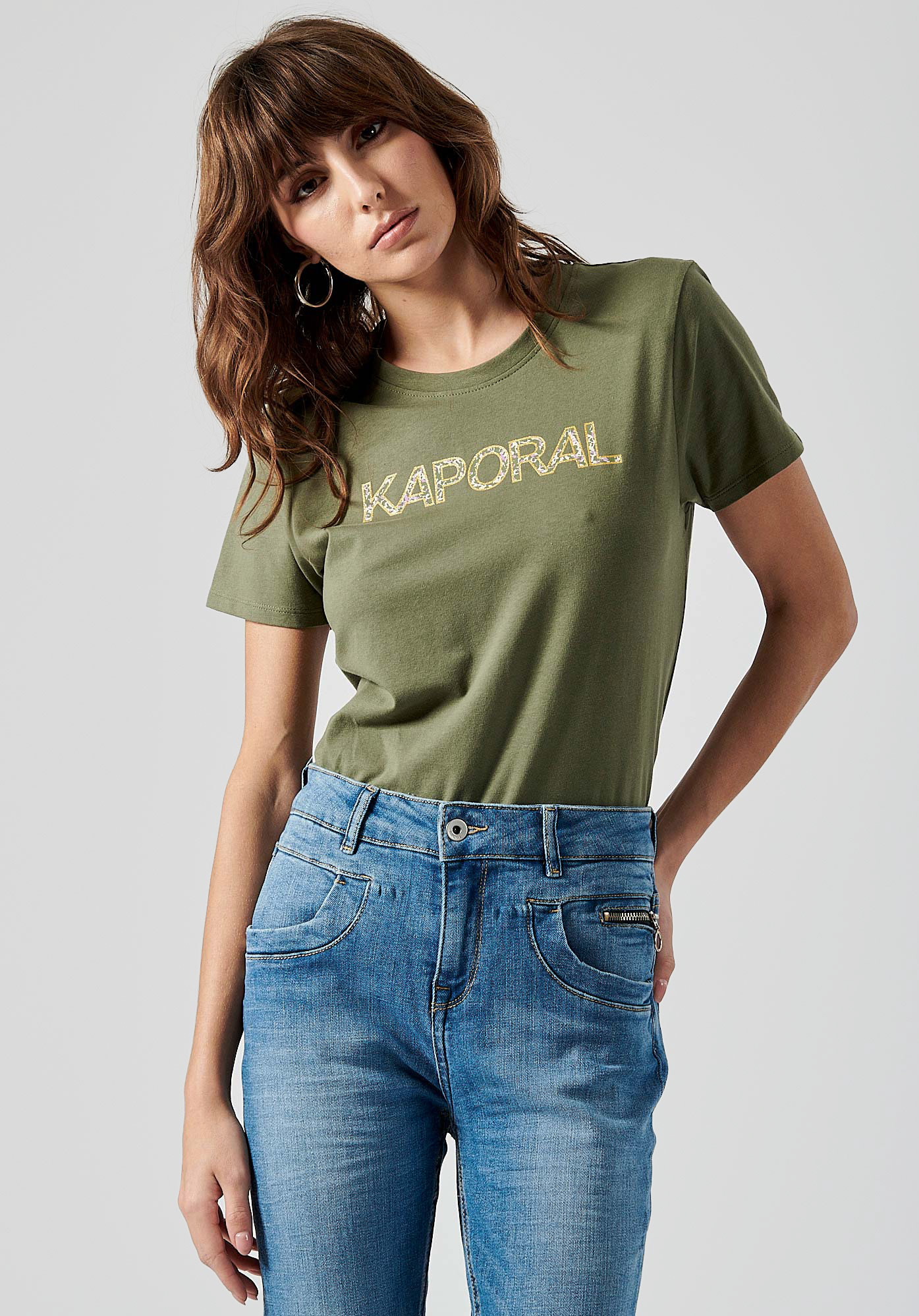 FANJO  T-shirt kaki Femme