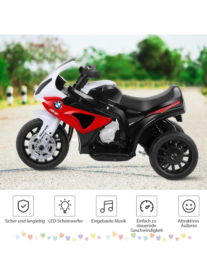 COSTWAY 6V Elektro Motorrad BMW von 18-36 Monaten in Rot günstig kaufen 66 cm