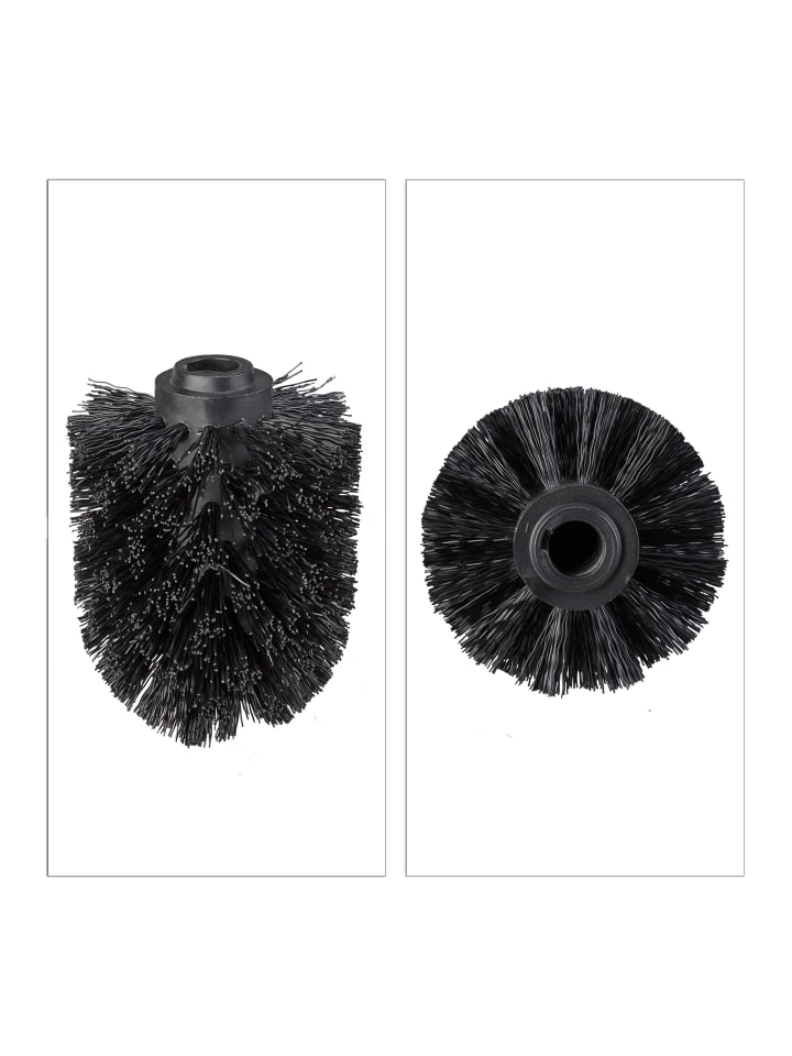 relaxdays 5x Bürstenkopf in Schwarz Gewinde Ø 12mm günstig kaufen onesize