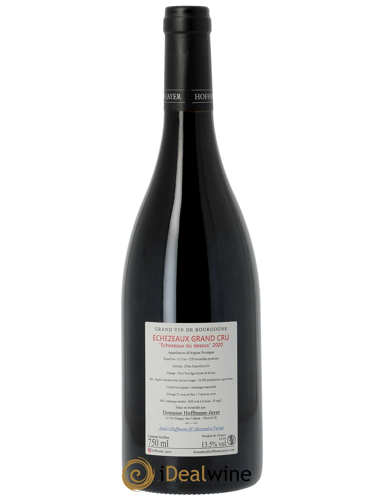 Echezeaux Grand Cru Du Dessus Hoffmann-Jayer (anciennement Jayer-Gilles)  2020 - Lot de 1 Bouteille