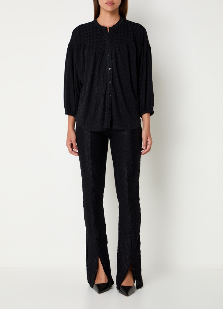 Camicetta Gabe in maglia fine del reparto Refined con lurex