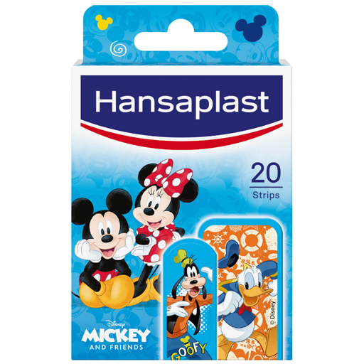 HANSAPLAST Kinder Pflasterstrips Mickey & Friends  20 St  Pflaster
