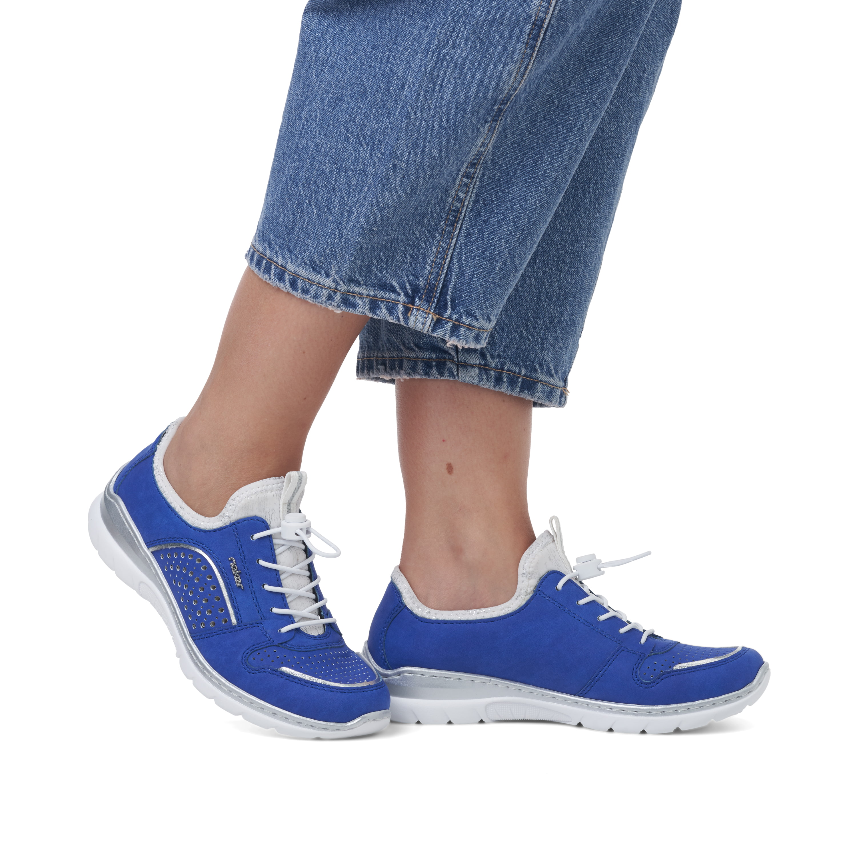 Rieker Damen Slipper himmelblau