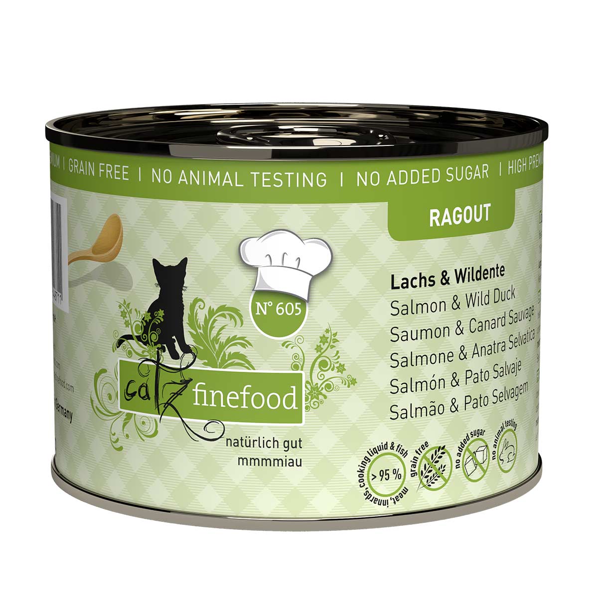catz finefood Ragout No.605 Lachs & Wildente kaufen bei ZooRoyal