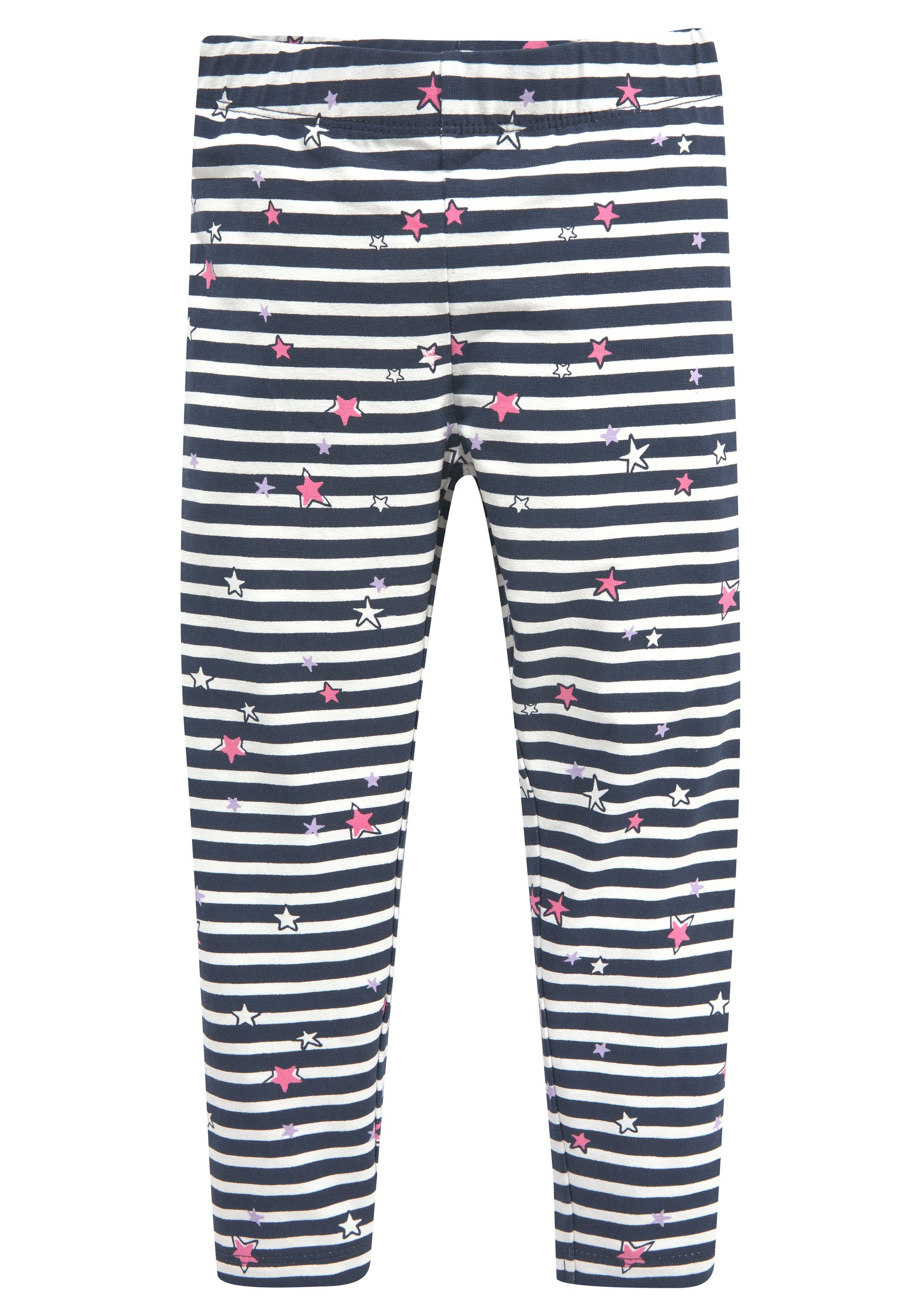 KIDSWORLD Leggings (Packung, 3er-Pack) mit unterschiedlichen Mustern und Farben
