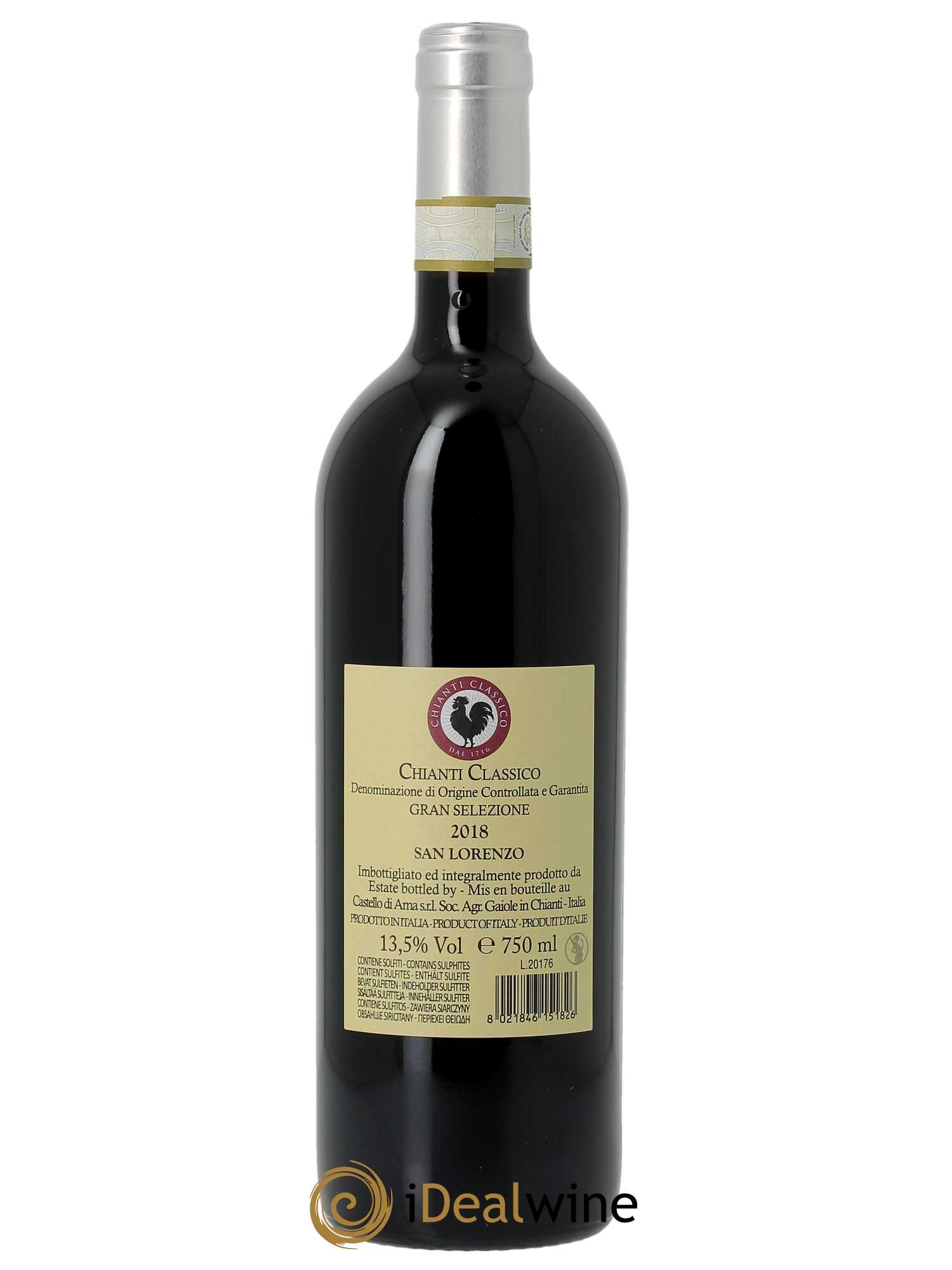 Chianti Classico DOCG Castello di Ama DOCG Ama  2018 - Lot de 1 Bouteille