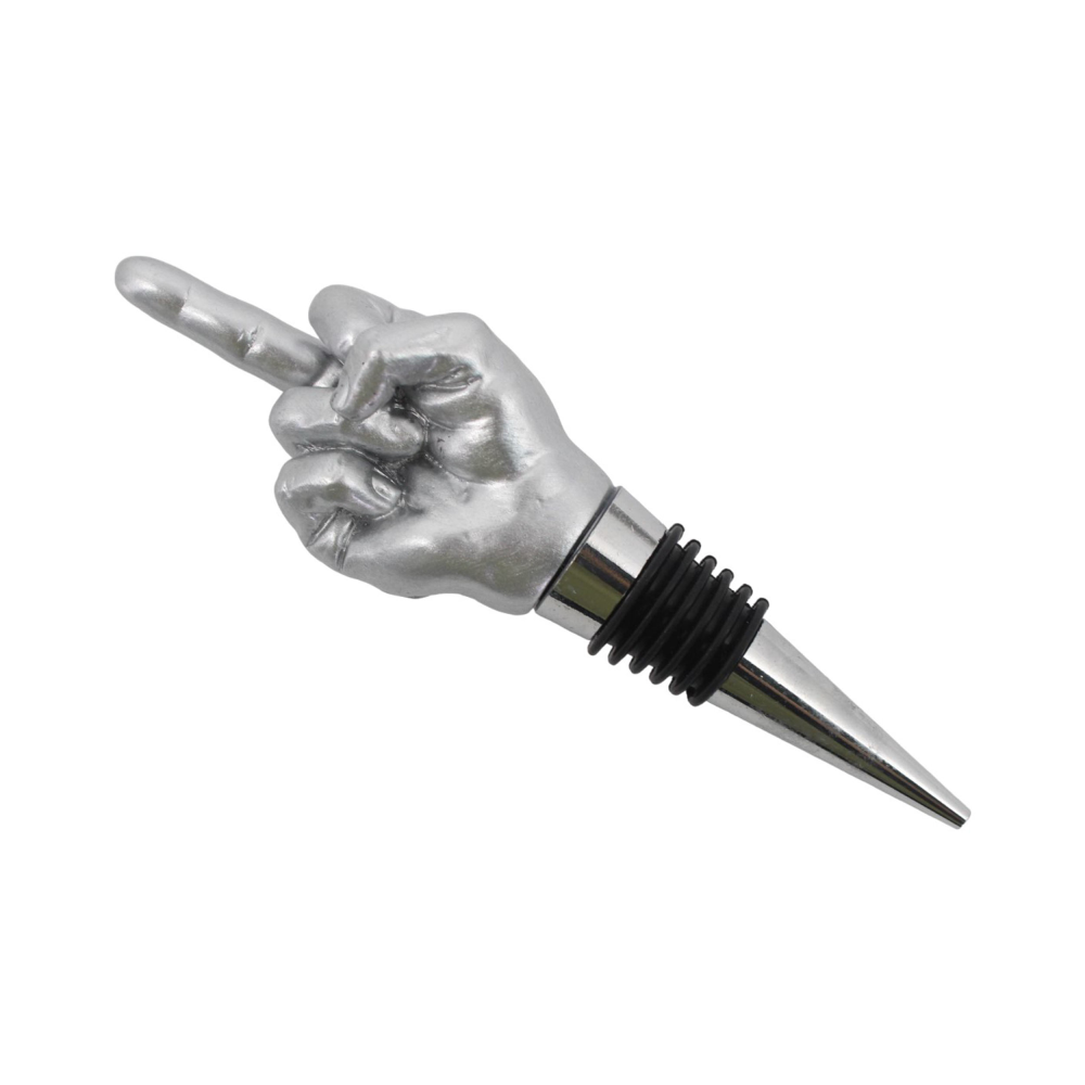 Flaschenverschluss Mittelfinger