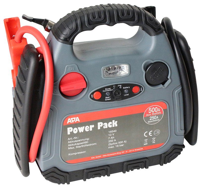 APA Power Pack Starthilfegerät, bis 500 Ampere, mit Kompressor