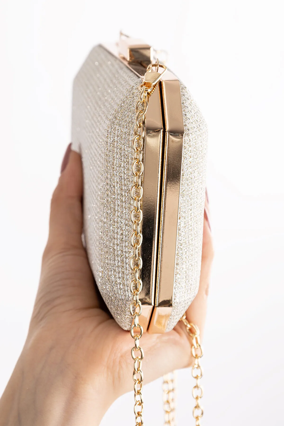 Getcho  Soraya Glitzer-Clutch-Portfolio und Abendkleid-Tasche für Damen