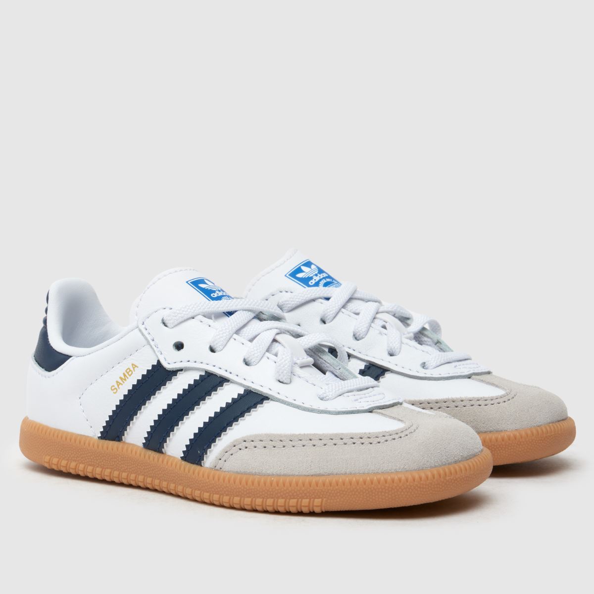 adidas beli in mornarsko modri športni copati Samba in Toddler