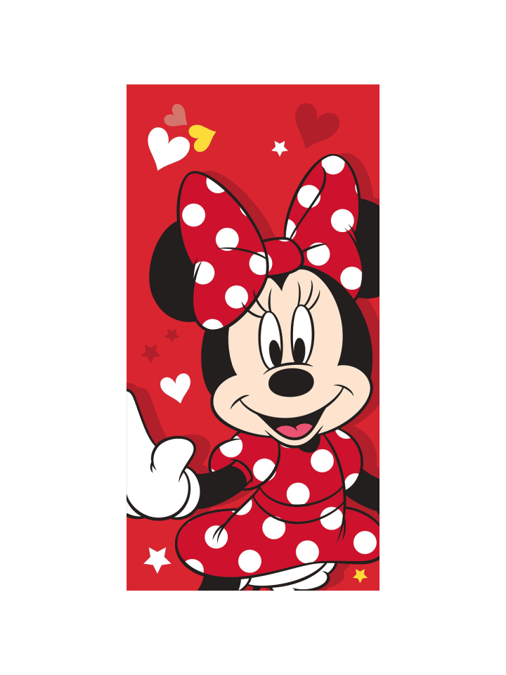 Disney Minnie Mouse Baumwolle Strandtuch Frottee Badetuch mit Premium Druck, 70x140 cm in Mehrfarbig günstig kaufen 70 x 140 cm