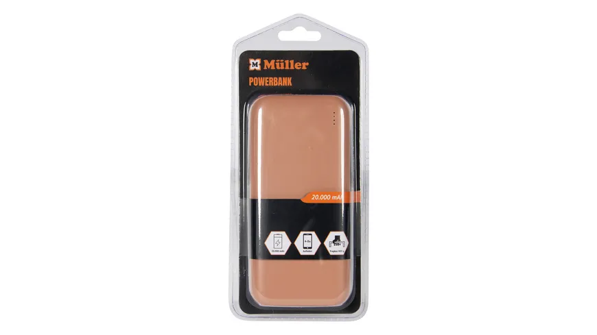 Powerbank, 20.000 MAH Rosa