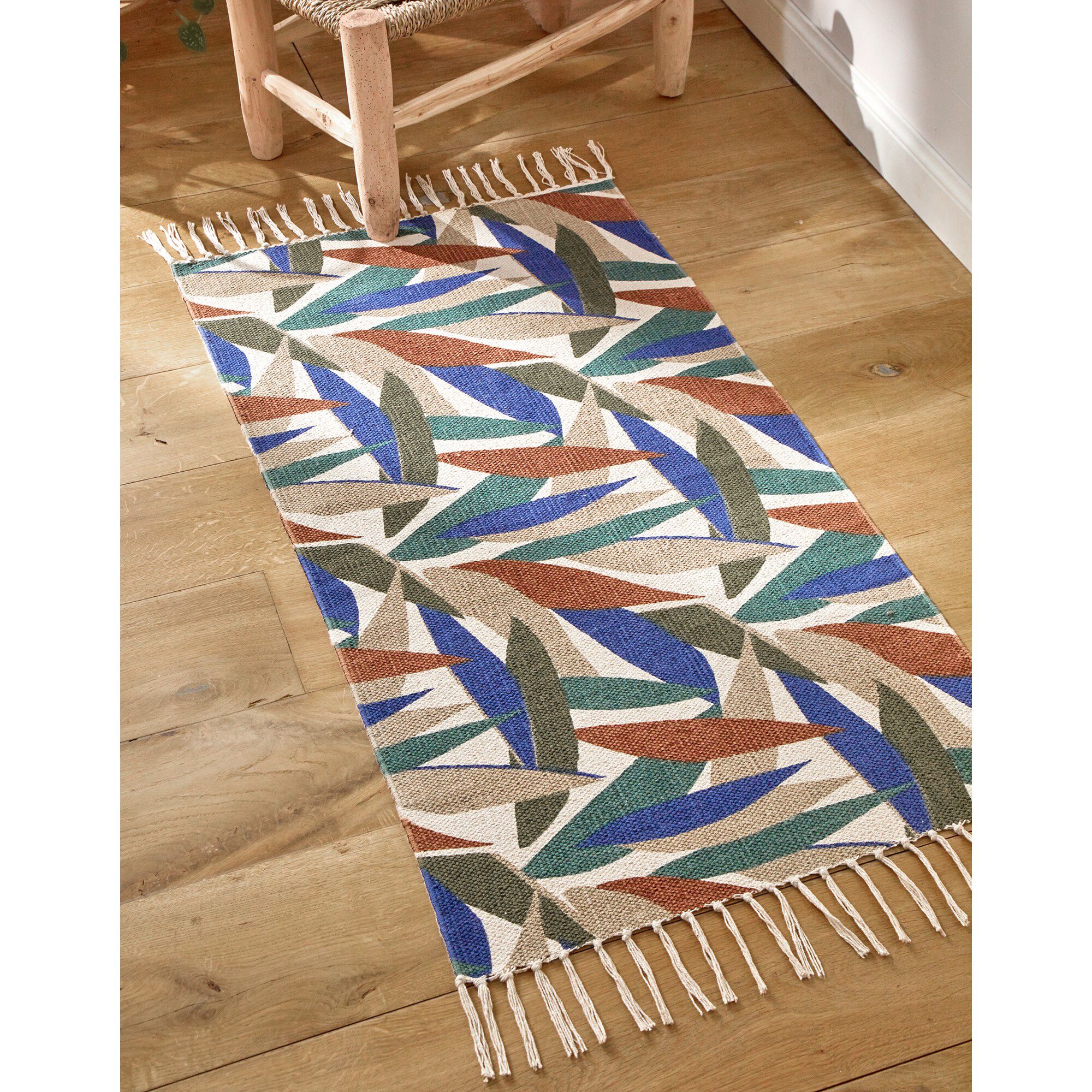 Tapis tissé petit format imprimé jungle
