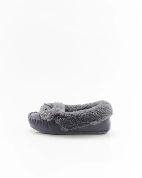 Mocassins d'intérieur imitation fourrure Thermolactyl
