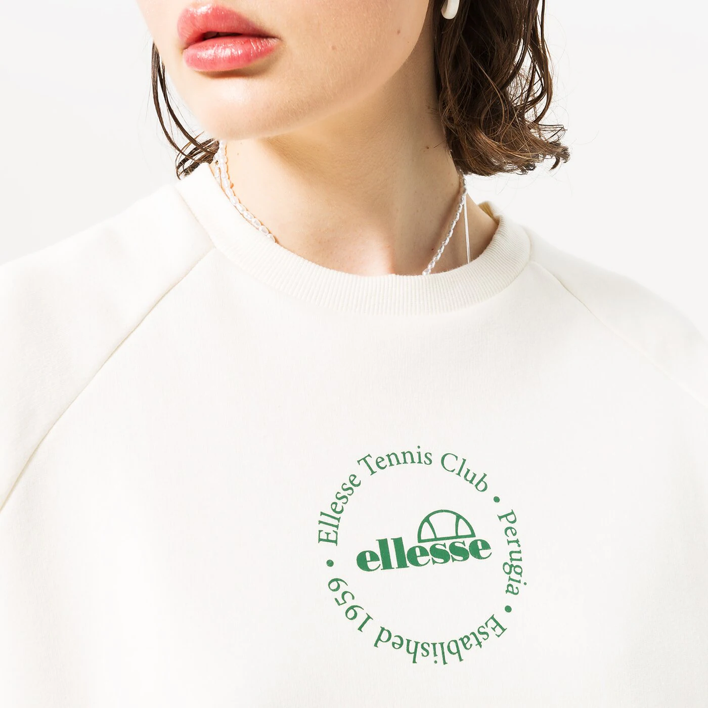 ELLESSE SWEATSHIRT VOLIERO SWEATSHIRT OFF WHT Weiß