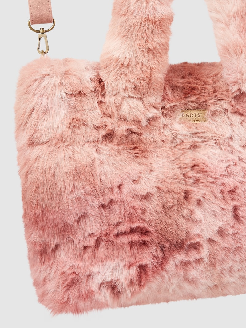 Shopper aus Kunstfell Modell 'Gia' in rosé
