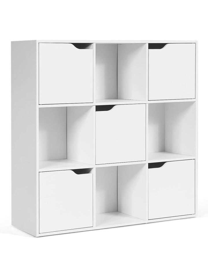 COSTWAY Bücherregal 9 Fächer in Weiß günstig kaufen onesize