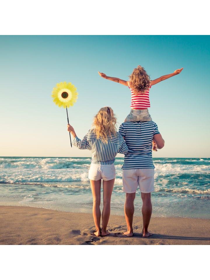relaxdays Windrad Sonnenblume in Gelb günstig kaufen onesize