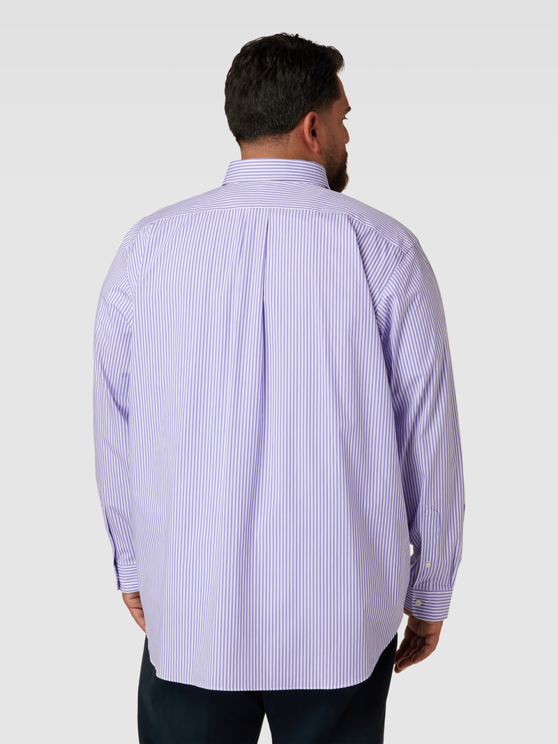 PLUS SIZE Freizeithemd mit Streifenmuster in pink