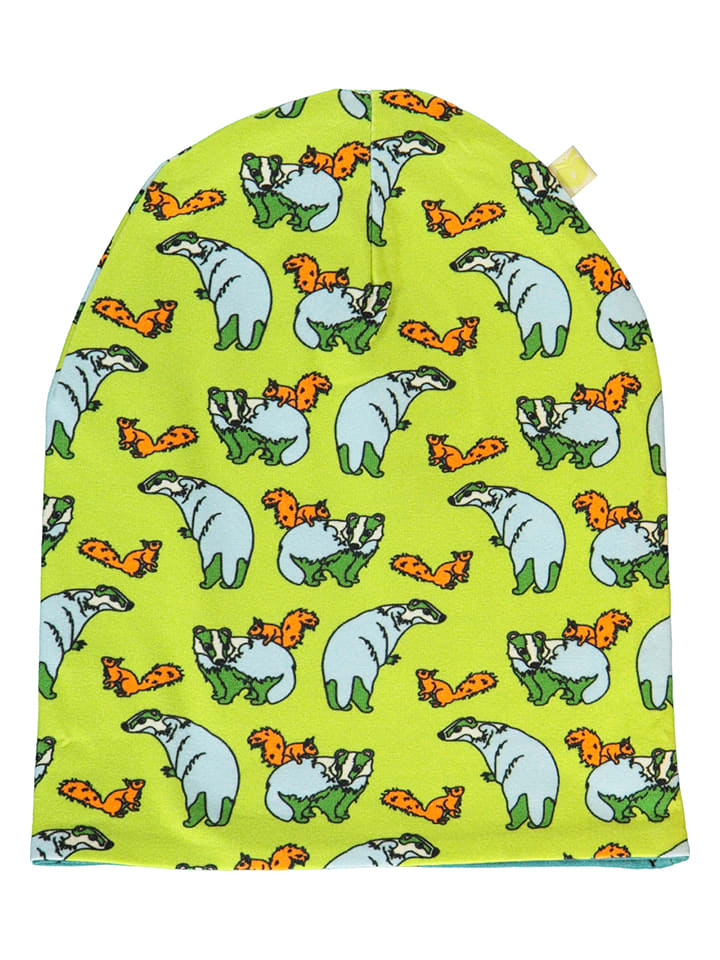 Småfolk Wendemütze in Grün/ Bunt günstig kaufen