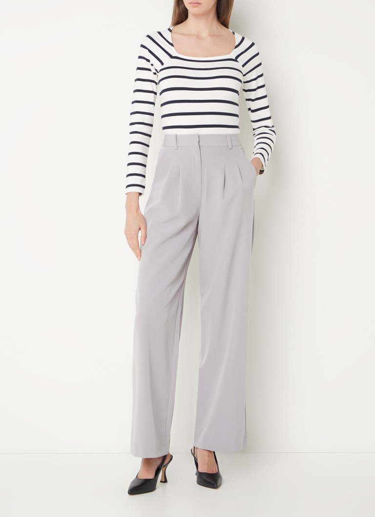 French Connection Rallie top with stripe print