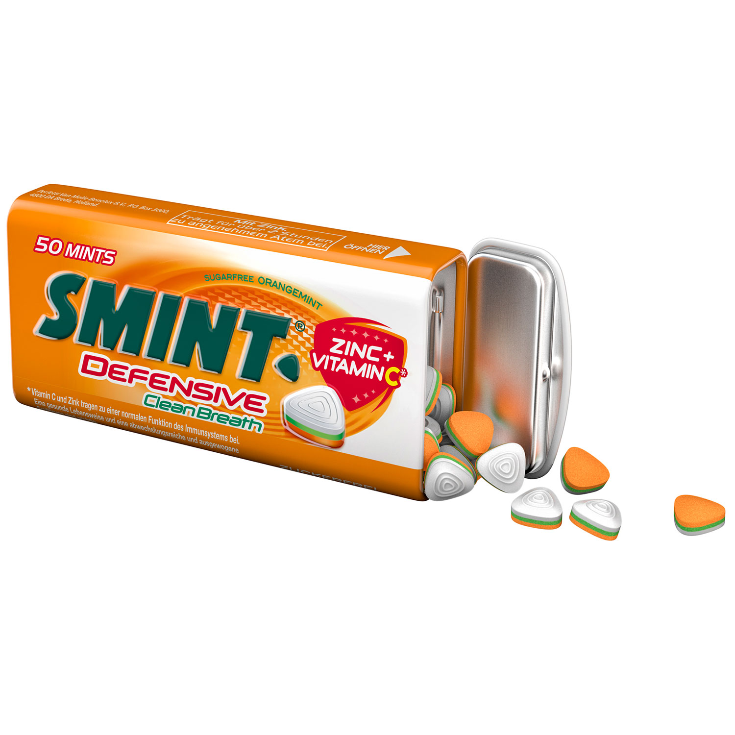 Smint Defensive Clean Breath Orangemint zuckerfrei 50er