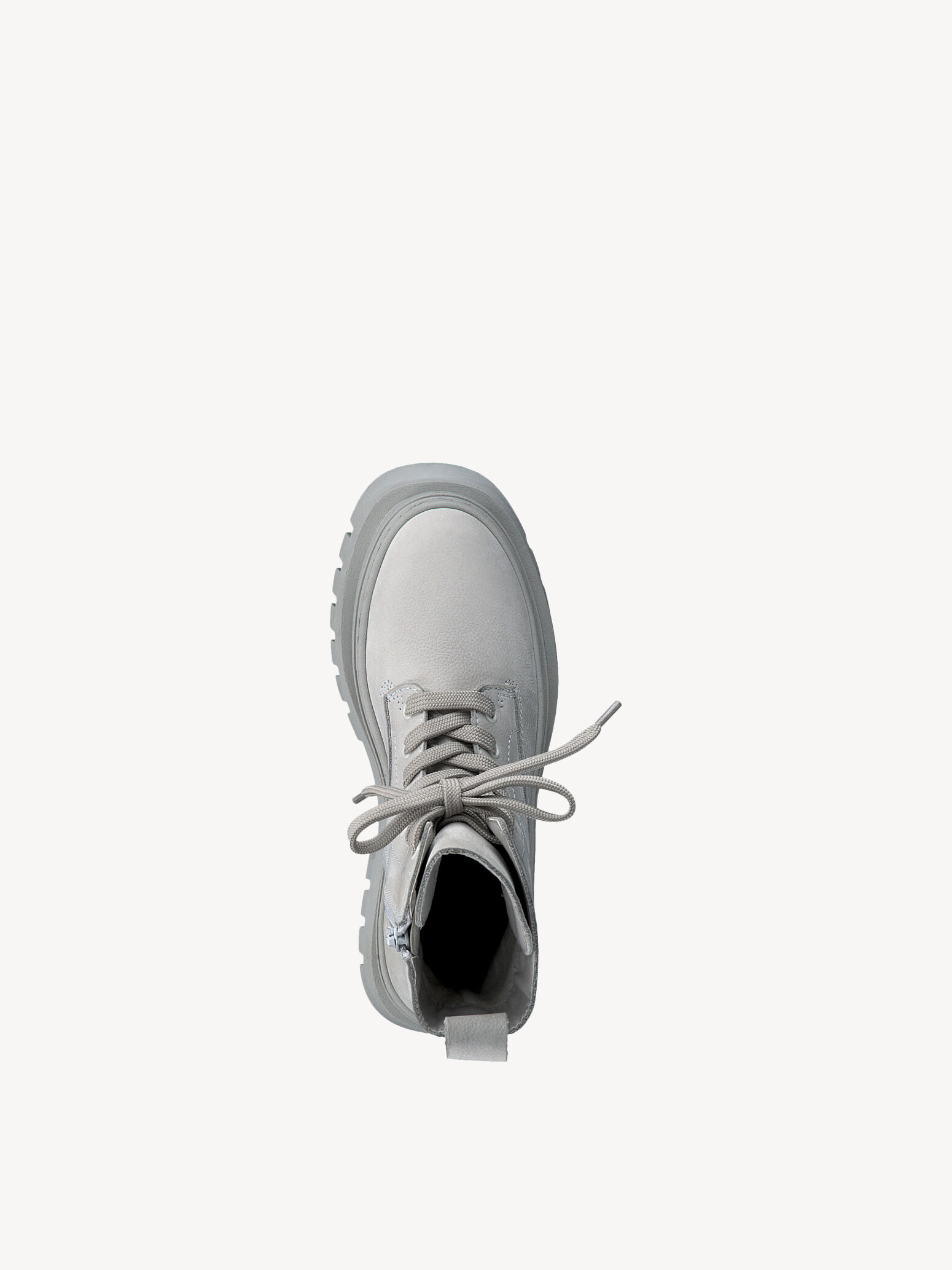 Bottine en cuir - gris