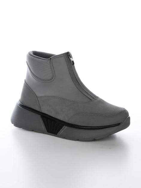 Stiefelette mit sportivem Front Zipper