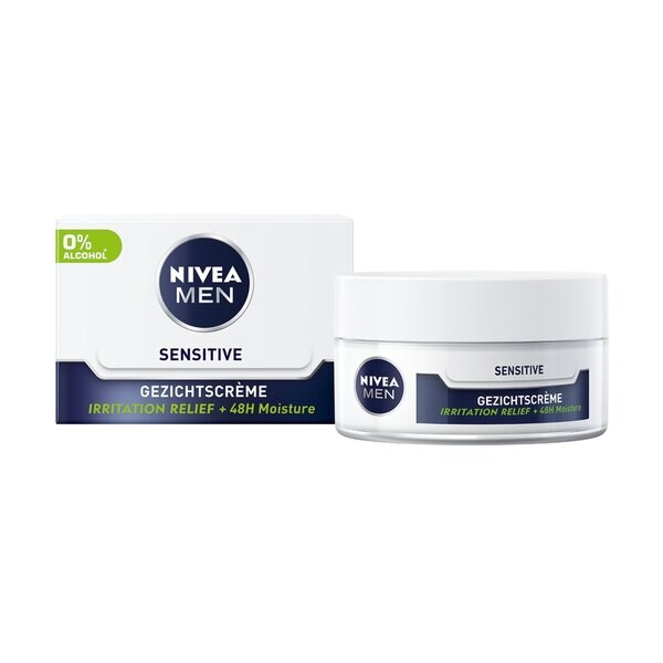 NIVEA Men Sensitive Face Cream 50ml - Sensitive and dry skin