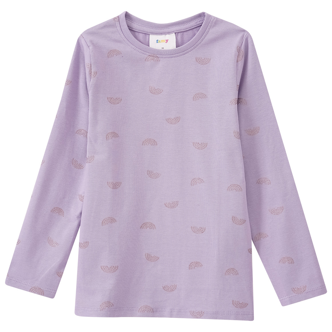 2 Mädchen Langarmshirts im Basic-Look