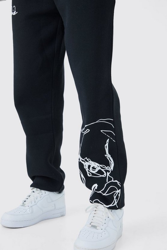 Jogginghose mit Totenkopf-Print