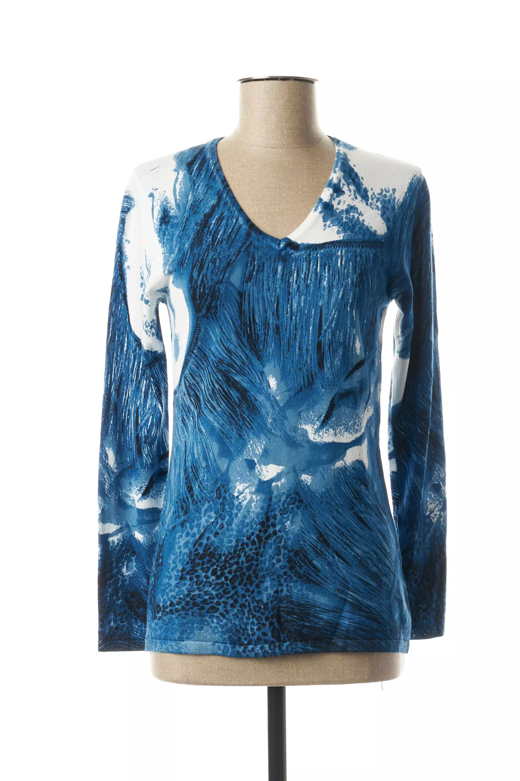 Marble Pulls Femme couleur bleu
