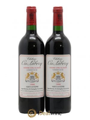 Château Cos Labory 5ème Grand Cru Classé  1998 - Lot de 2 Bouteilles