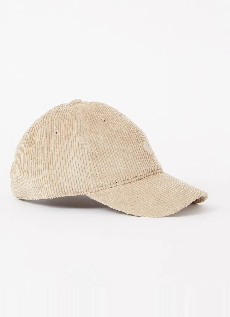 Carhartt WIP Harlem cap made of corduroy with logo embroidery