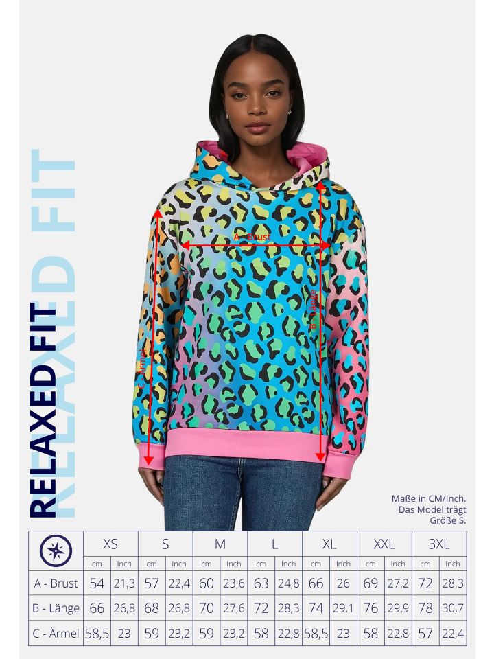 Salzhaut Hoodie TOI in Multicolor Verlauf günstig kaufen