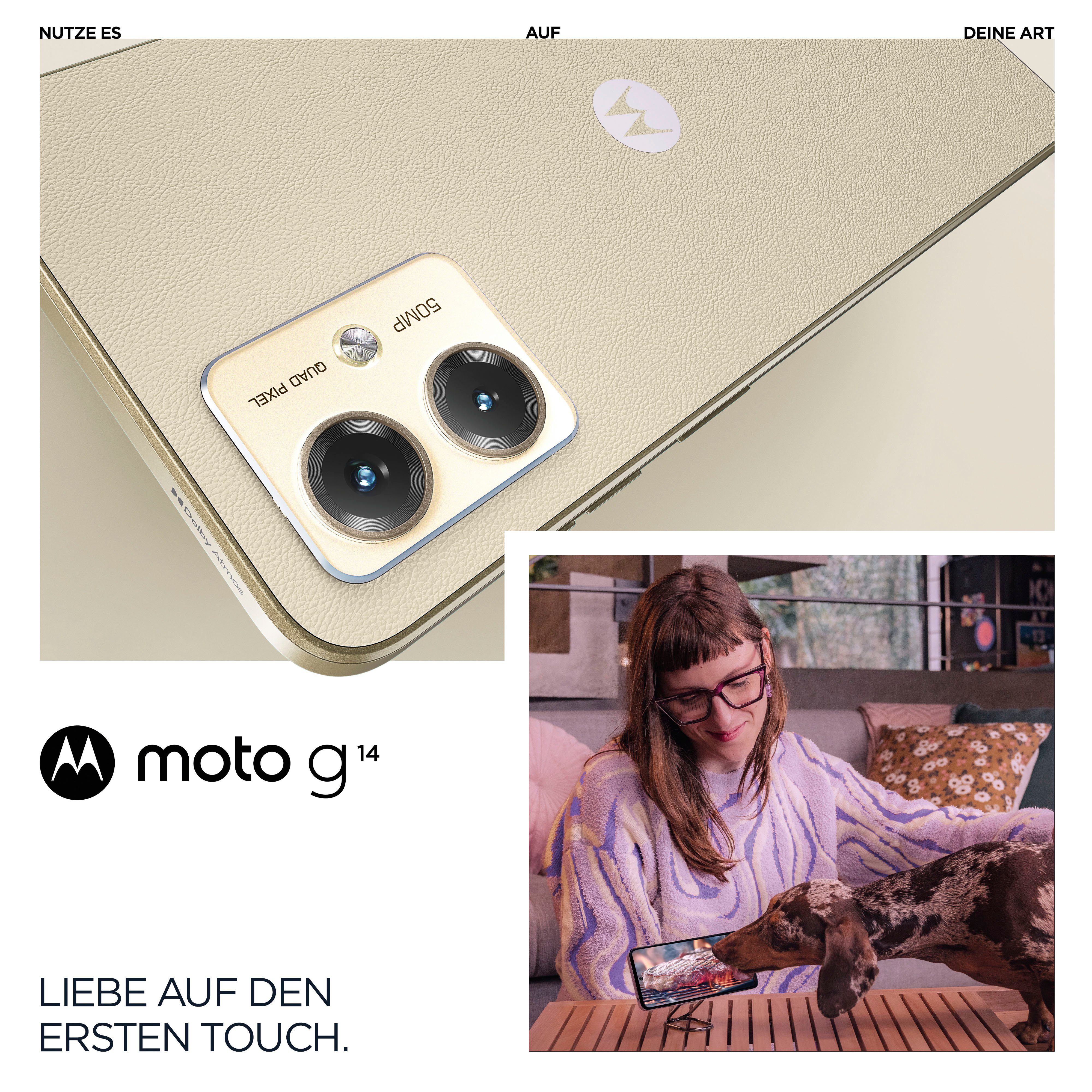 Motorola moto g14 Smartphone (16,51 cm/6,5 Zoll, 128 GB Speicherplatz, 50 MP Kamera)