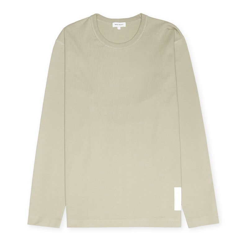 Norse Projects Holger Relaxed Organic Heavy Tab Series LS T-Shirt sand