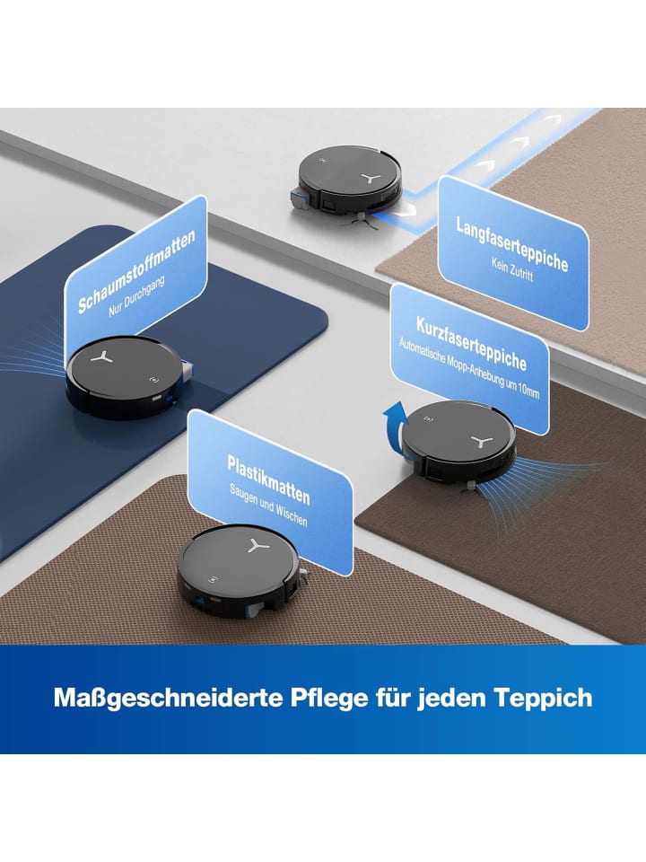 Ecovacs DEEBOT X8 OMNI BLACK EU Saugroboter in Schwarz günstig kaufen onesize