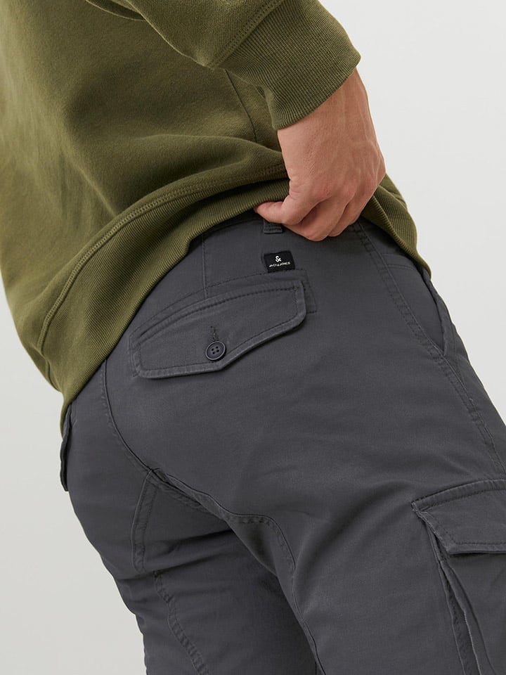 Jack & Jones Cargohose in Grau günstig kaufen