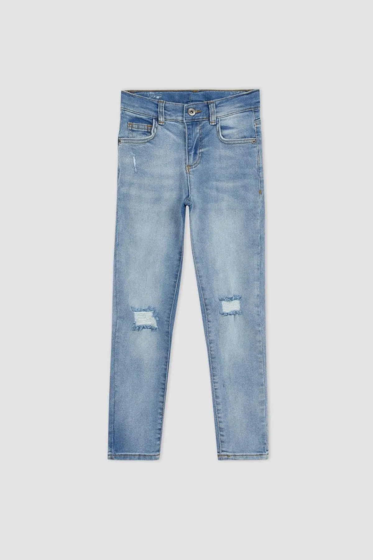 DeFacto  Slim Fit Jeanshose für Jungen mit zerrissenem Detail und geradem Bein Z1599a623sm