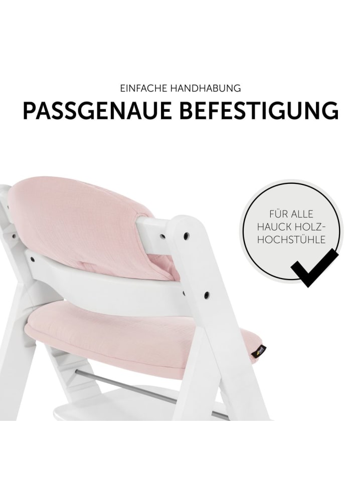 Hauck Sitzkissen / Hochstuhlauflage für Alpha Hochstuhl - in rosa günstig kaufen onesize