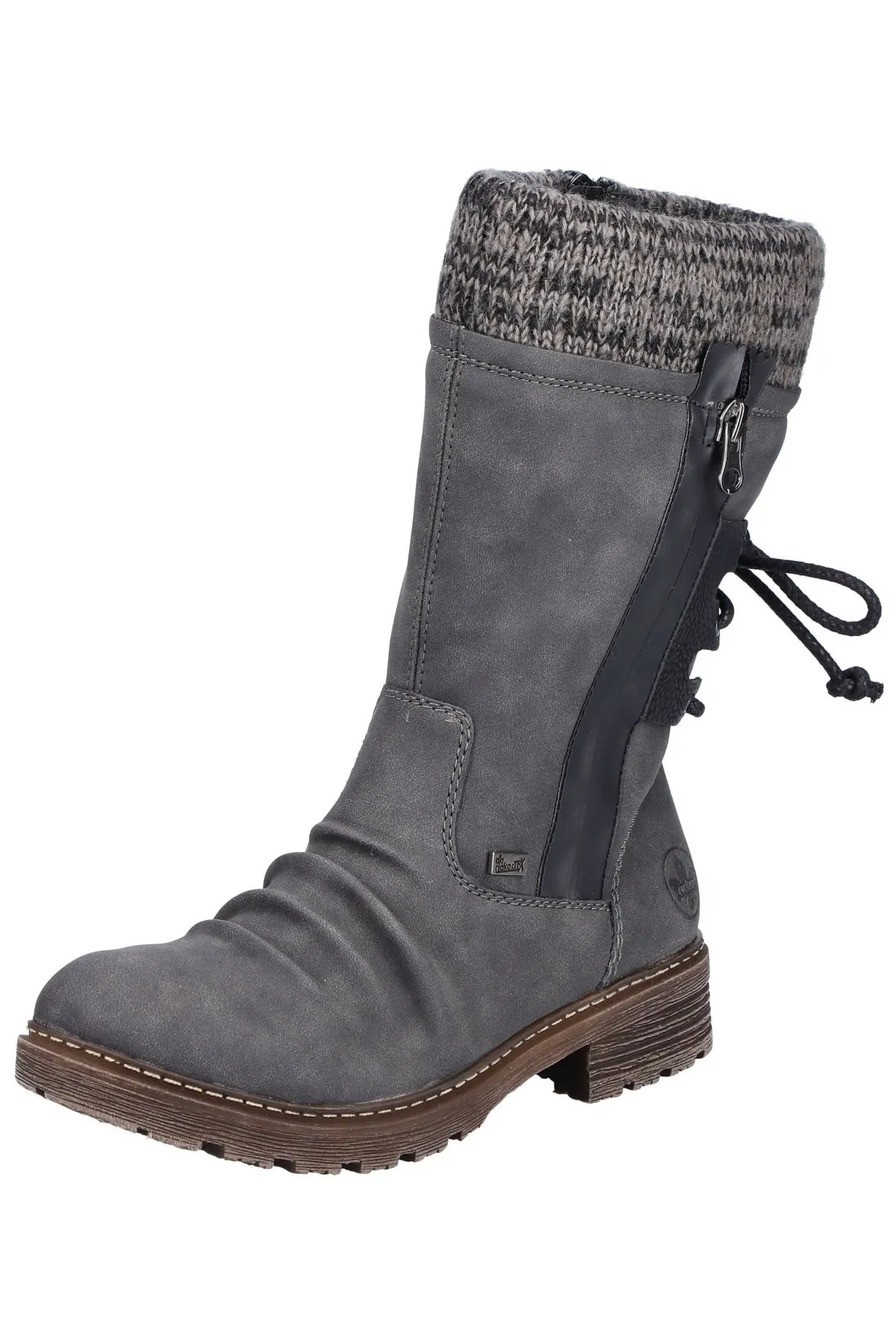Rieker  Stiefel - Grau - Blockabsatz