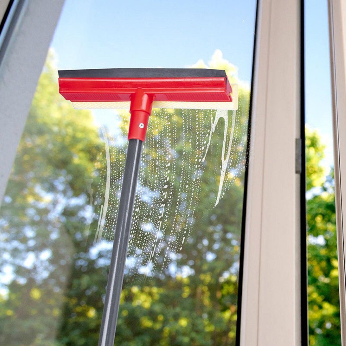 DIRT DEVIL Fensterreiniger - 5-teiliges Fensterreinigungsset Scheibenwischer ca. 57 bis 129 cm