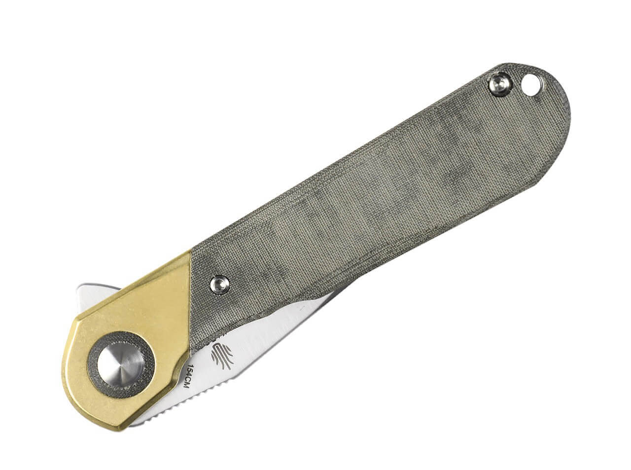 Comet Brass Micarta Green