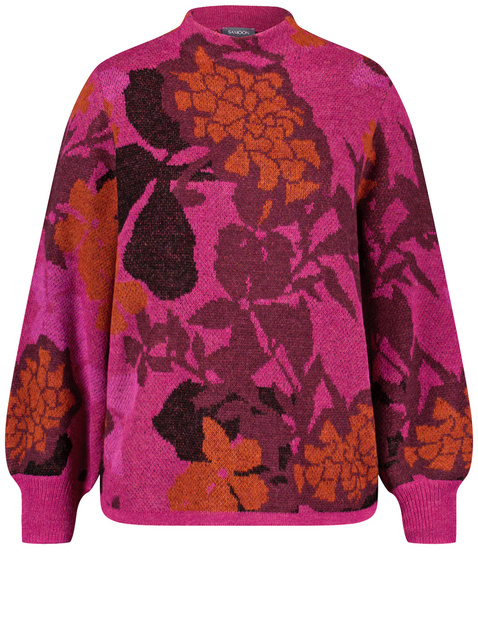 Pullover mit floralem Jacquardmuster